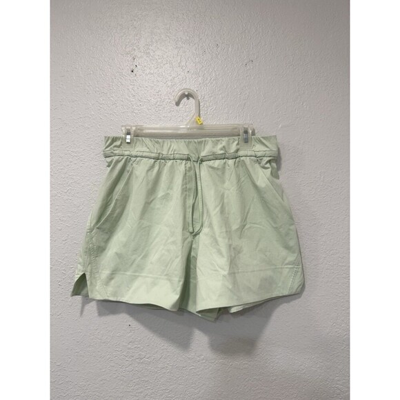 Lululemon Cinchable Waist HR Woven Shorts 3.5” In Kohlrabi Green Lime Sz Medium - Picture 1 of 7